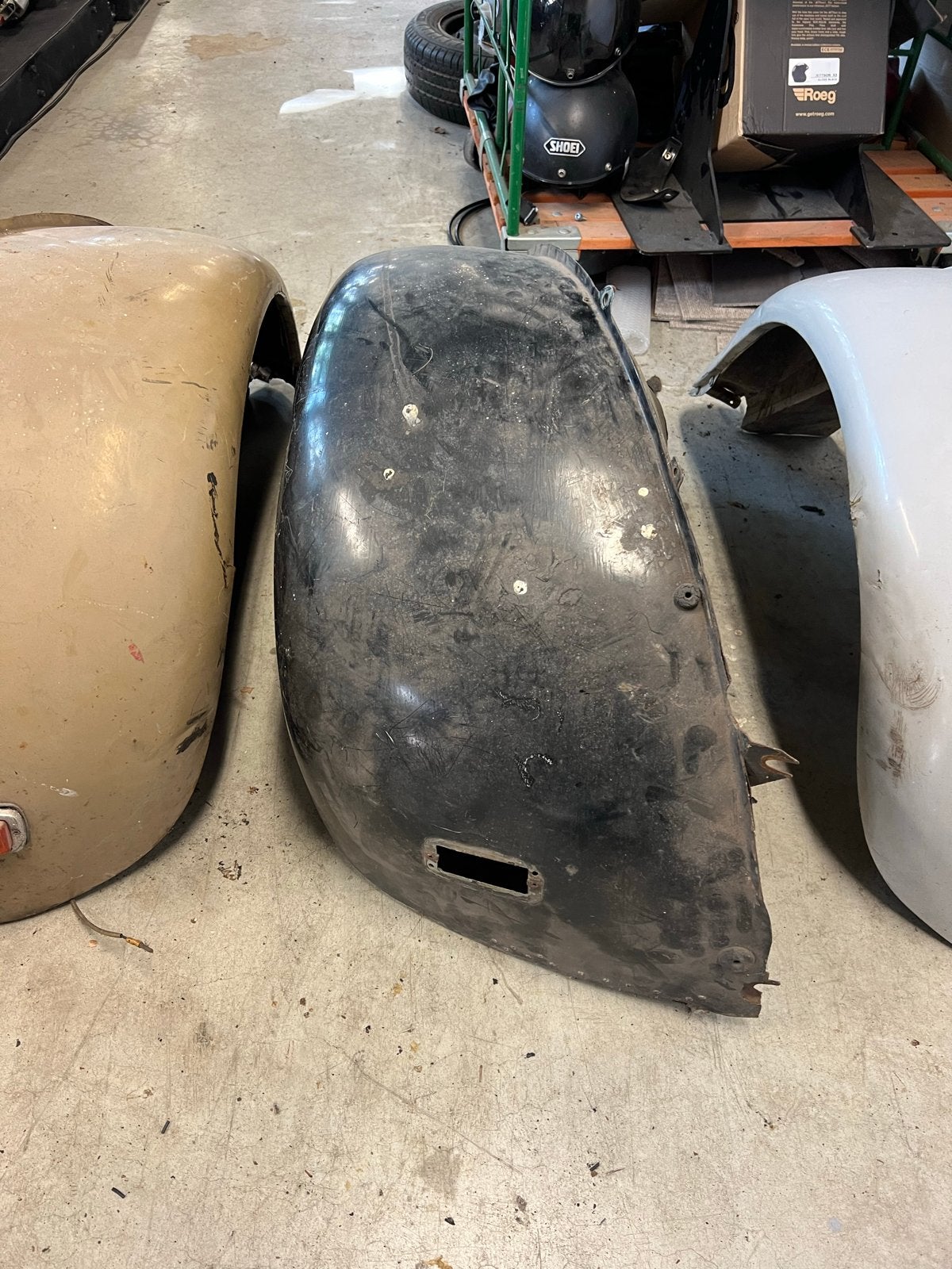Voorschermen 2CV AZ met vierkante knipperlichtgaten, Auto-onderdelen, Ophalen, Gebruikt, Citroën, Voor