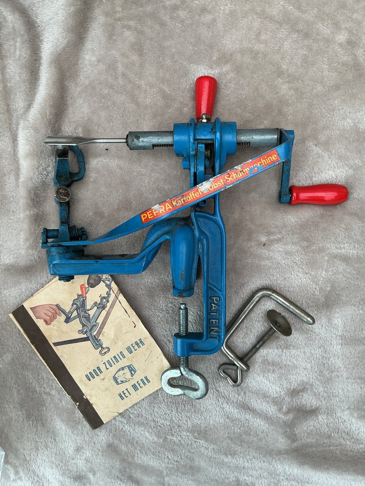 Vintage PEFRA Aardappel- en Fruitschilmachine, Antiek en Kunst, Ophalen of Verzenden