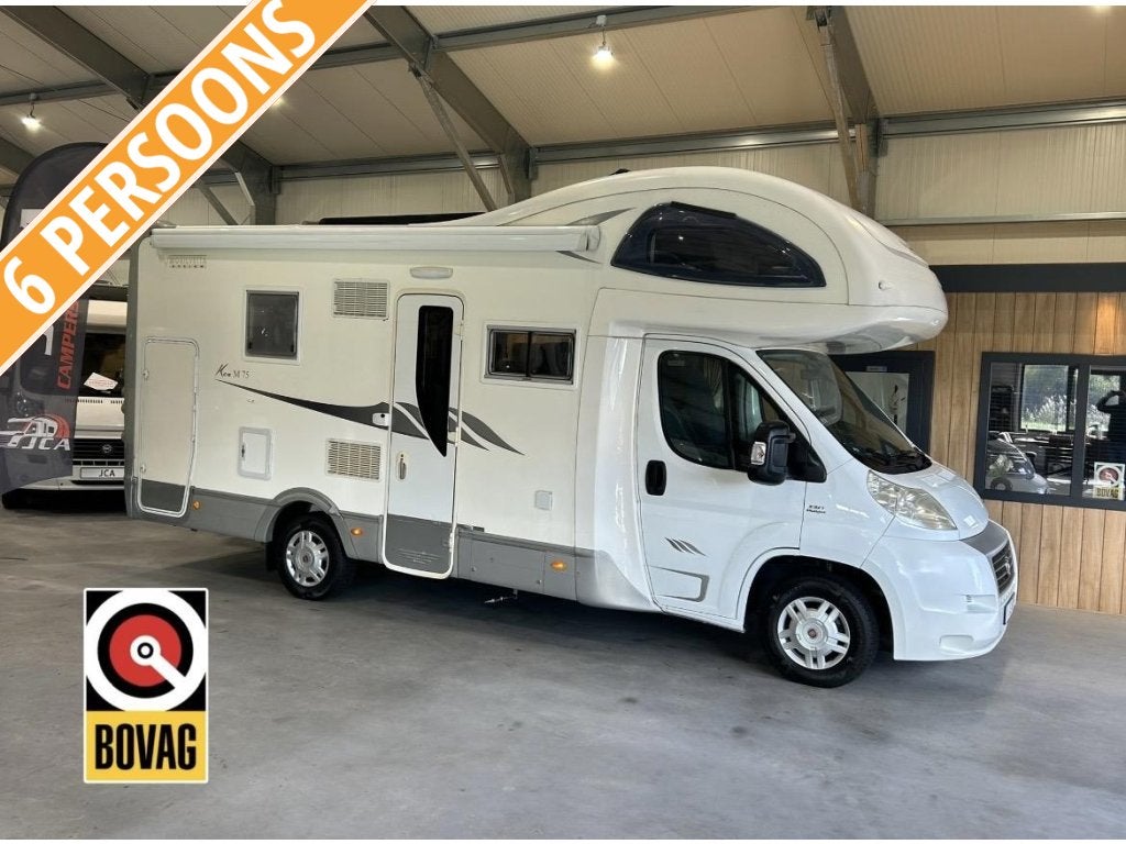 Mobilvetta KEA 75M 6 Slaapplaatsen/Airco Fiat 130PK 2012, Caravans en Kamperen, Overige merken, Alkoof, Ringverwarming, Fiat