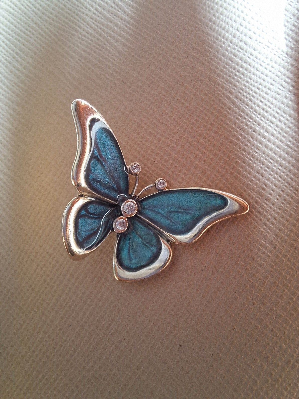 Pandora grote vlinder bedel., Ophalen of Verzenden, Zo goed als nieuw, Zilver, Pandora