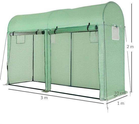 Tuinkas - Tunnelkasje - Tuinserre - 300x100x200 cm - Weerbes, Corvance B.V., Verzenden, Nieuw, Corvancebol@gmail.com