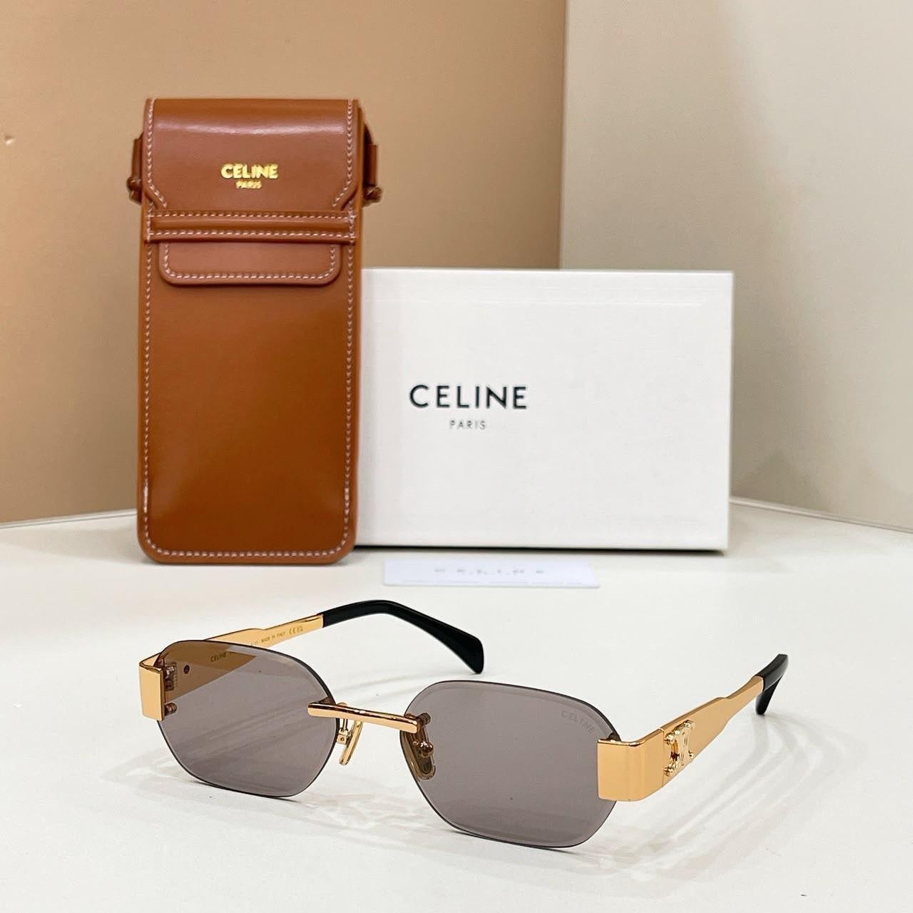 Celine Zonnebrillen Unisex diverse Modellen jonh dalia dita, Overige merken, Zonnebril, Zwart, Nieuw