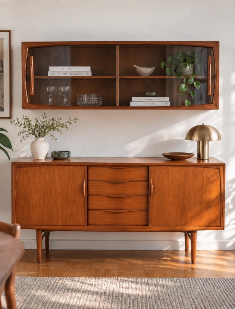Vintage teak dressoir Heinrich Riestenpatt voor RT Möbel, Huis en Inrichting, Gebruikt, Deens.vintage, 150 tot 200 cm, Ophalen of Verzenden