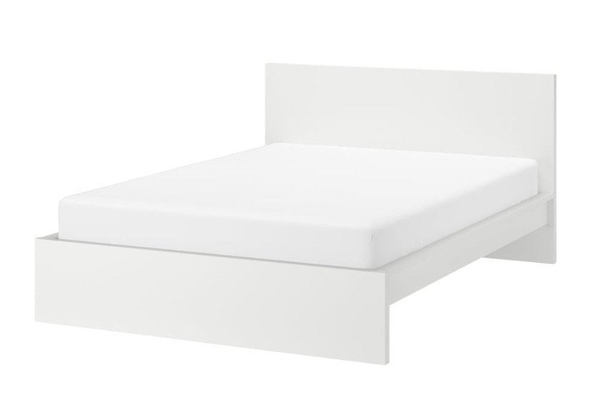 Wit bed met Auping spiraal - Gebruikt maar prima, Huis en Inrichting, Slaapkamer | Bedden, Ophalen, Gebruikt, Eenpersoons, Wit