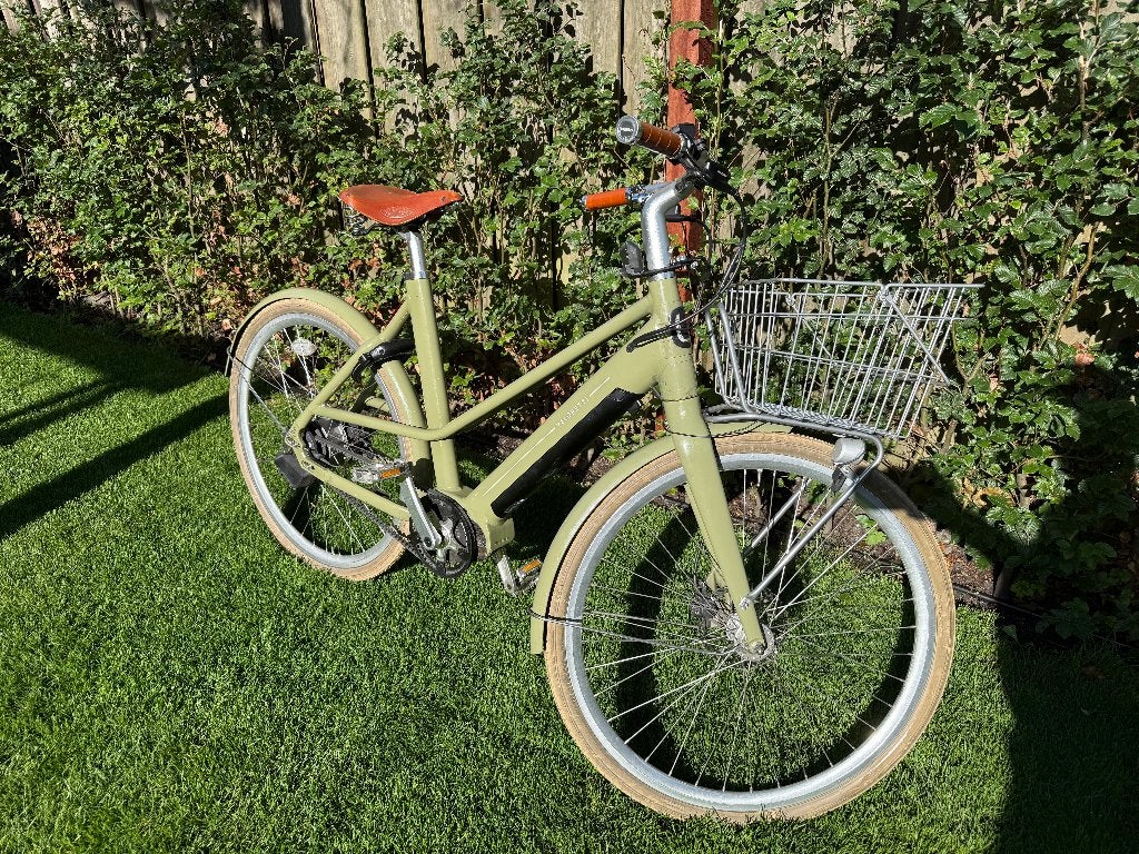 Elektrische Veloretti Ivy 1 Desert Moss, Fietsen en Brommers, Fietsen | Dames | Damesfietsen, 53 tot 56 cm, Versnellingen, Zo goed als nieuw