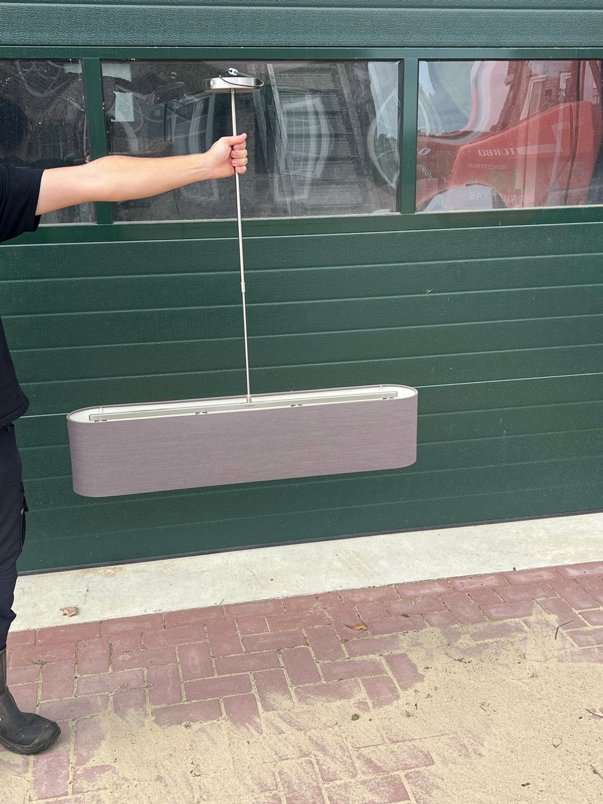 Moderne Hanglamp met 4x E14 Fitting - Grijs/Metaal, Ophalen, Gebruikt, Metaal, E14 (klein)