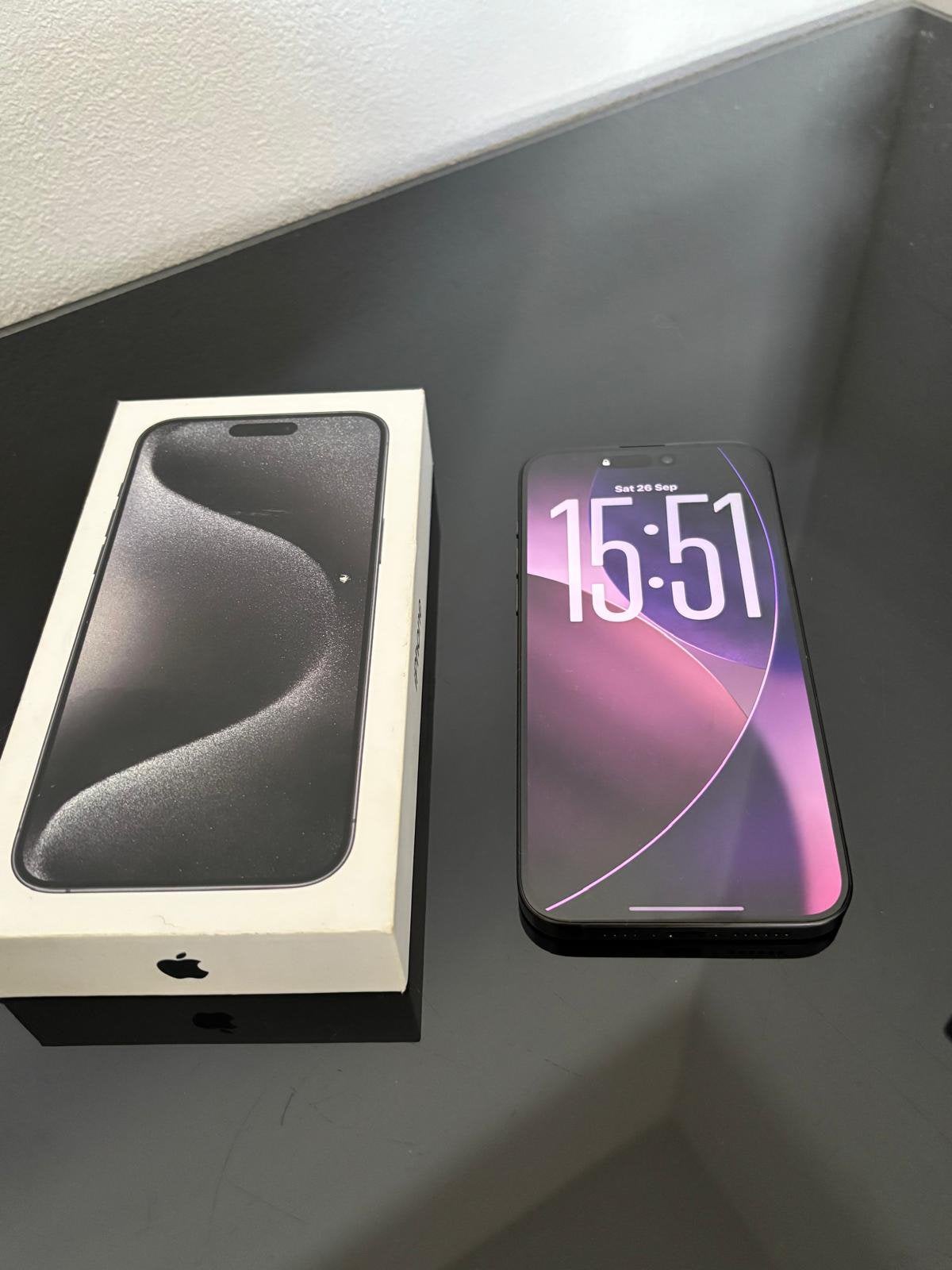Iphone 15 Pro Max 256GB Black Titanium - NIEUW