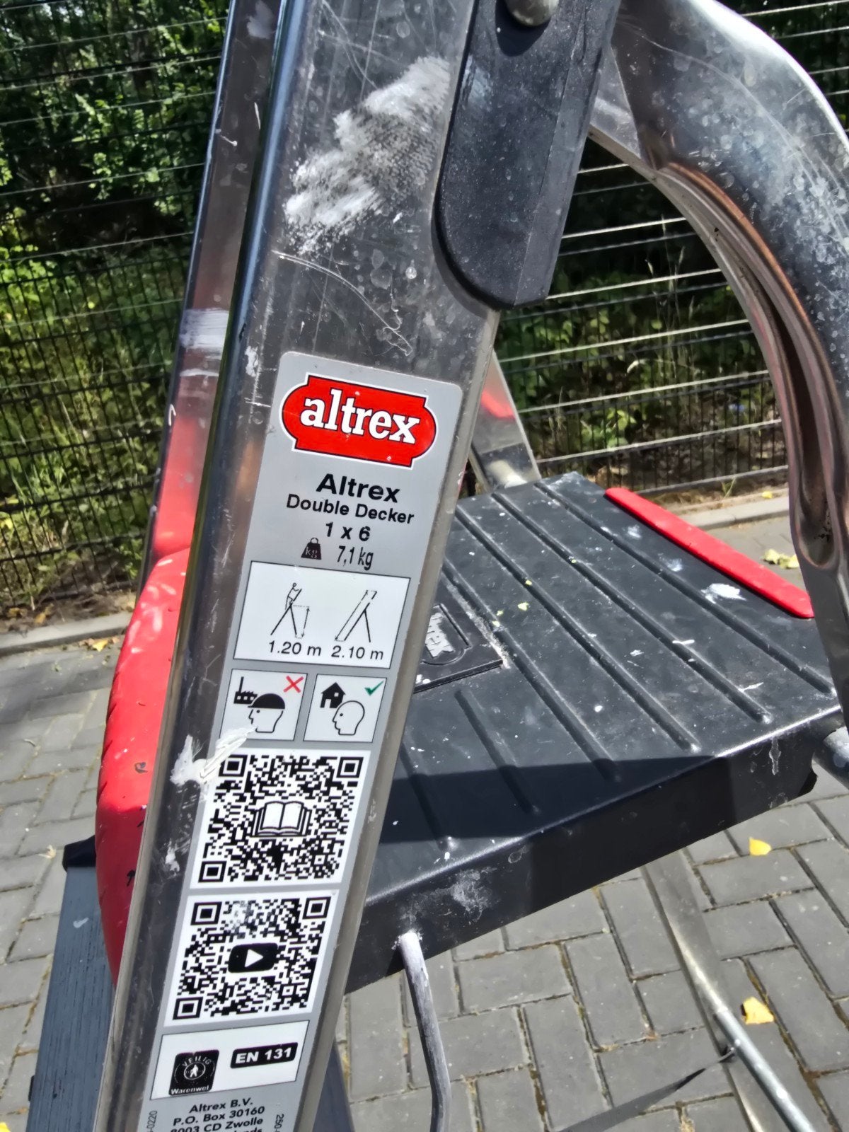 Altrex Double Decker Trap 1x6 - Zo goed als nieuw, Doe-het-zelf en Verbouw, Ladders en Trappen, Ophalen, Zo goed als nieuw, 2 tot 4 meter