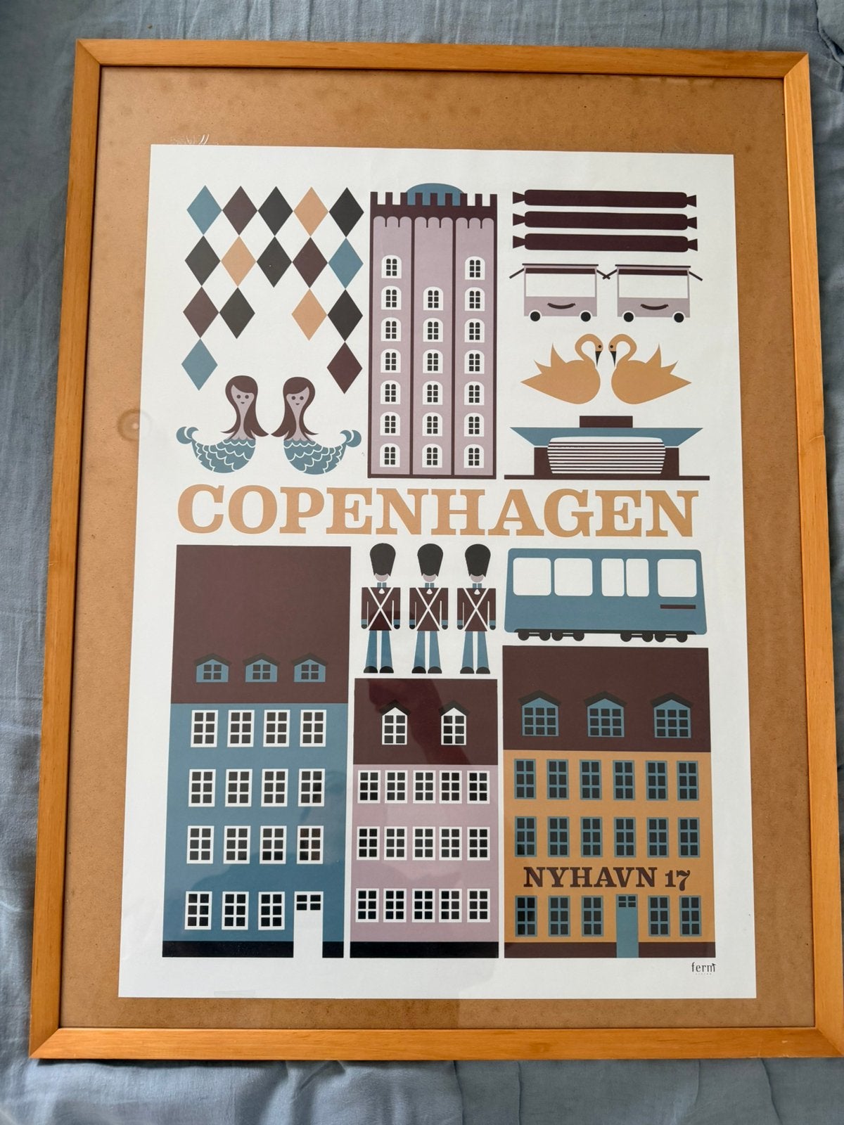 Ferm Living poster, Verzamelen, Ophalen, Rechthoekig Staand, Zo goed als nieuw, A1 t/m A3