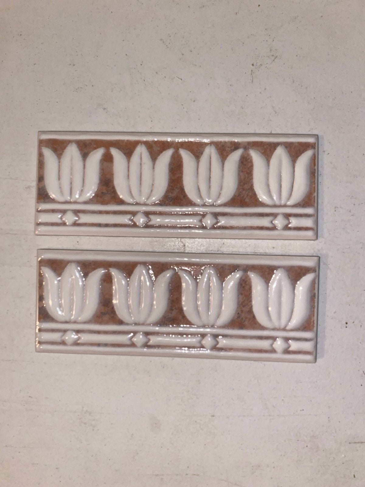 Sphinx retro wandtegels met tulp motief - 20 x 7,5 cm, Ophalen, Nieuw, Minder dan 20 cm, 20 tot 40 cm