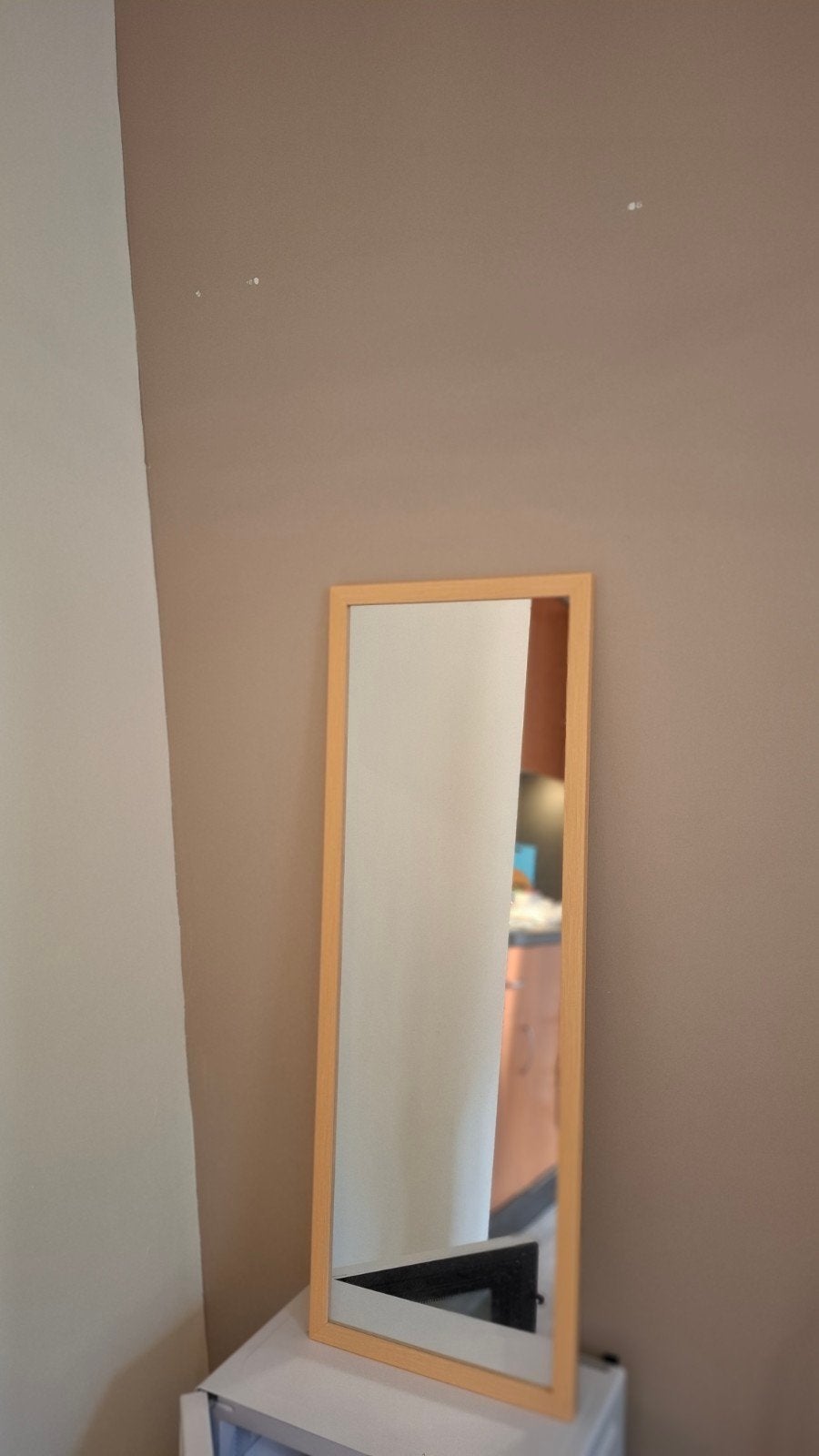 Staande spiegel - Volledig lichaam | standing full mirror, Ophalen, Zo goed als nieuw, Rechthoekig, Minder dan 50 cm