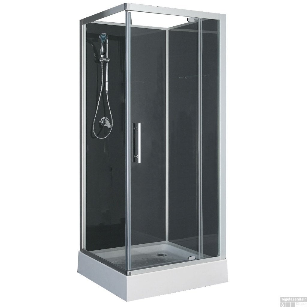 Mueller Solano douchecabine kitvrij 90x90 cm, Compleet, €300, Doe-het-zelf en Verbouw, Sanitair, Ophalen, Glas, Douche, Zo goed als nieuw