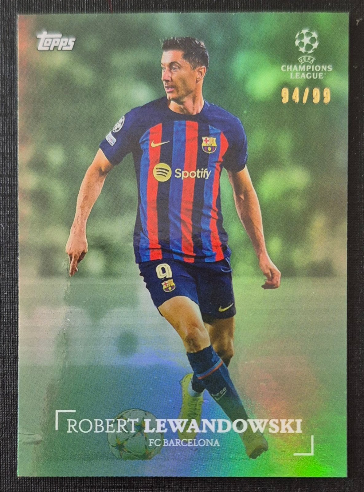 Topps Robert Lewandowski - FC Barcelona 2022/2023, /99, Ophalen of Verzenden, Zo goed als nieuw, Buitenlandse clubs, Poster, Plaatje of Sticker