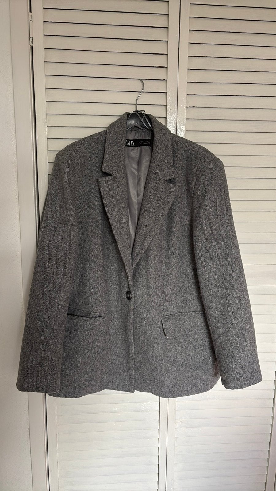 Zara colbert/jasje grijs maat L, Ophalen of Verzenden, Zo goed als nieuw, Maat 38/40 (M), Grijs