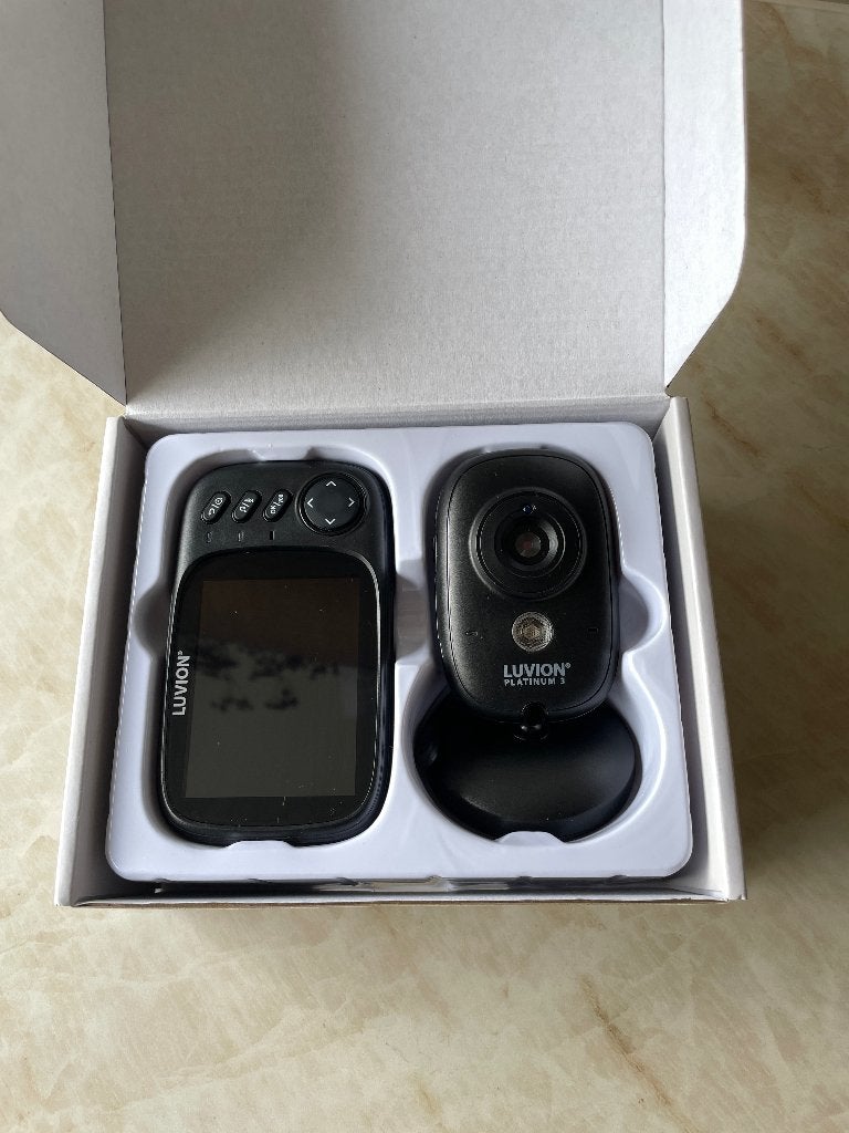 LUVION Platinum 3+ Black - Babyfoon, Kinderen en Baby's, Babyfoons, Ophalen, Zo goed als nieuw, 250 meter of meer, Camera