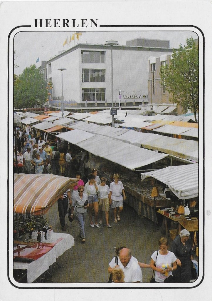Heerlen Warenmarkt Ongelopen Ansichtkaart ( B5111, Ophalen of Verzenden, 1980 tot heden, Ongelopen, Limburg