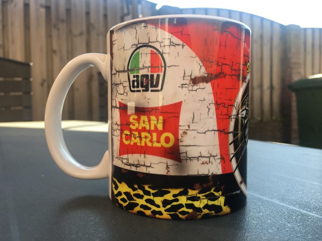 ✅ Marco Simoncelli Helmet mok MotoGP Super Sic Vintage olie, Ophalen of Verzenden, Nieuw, Motoren