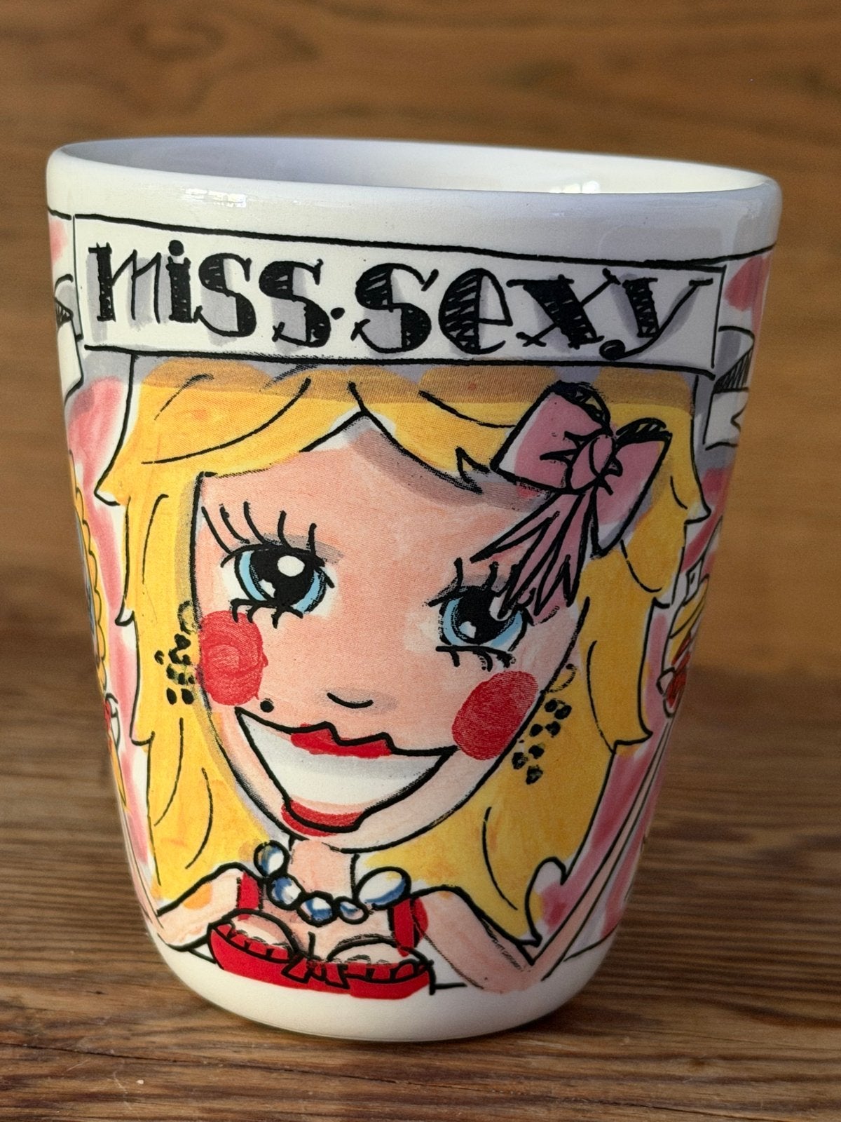 Blond Amsterdam beker 'Miss Sexy', zo goed als nieuw, Zo goed als nieuw, Aardewerk, Blond Amsterdam, Mok