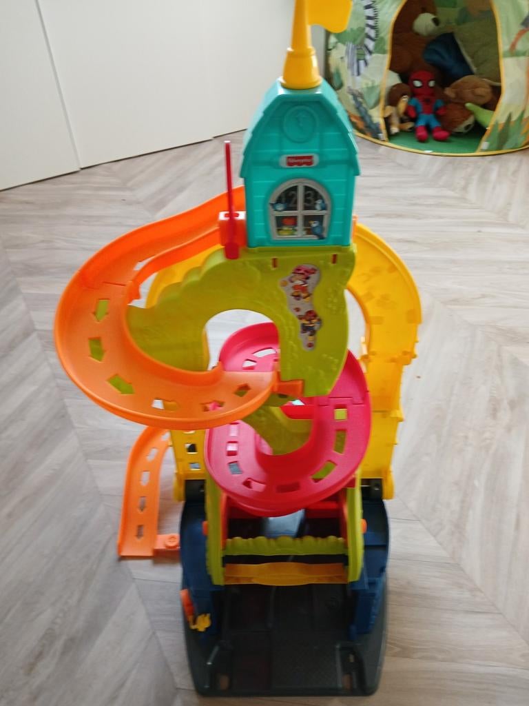 Autobaan/Racebaan:FisherPrice Little People Garage Speelset, Ophalen, Gebruikt, Jongen of Meisje