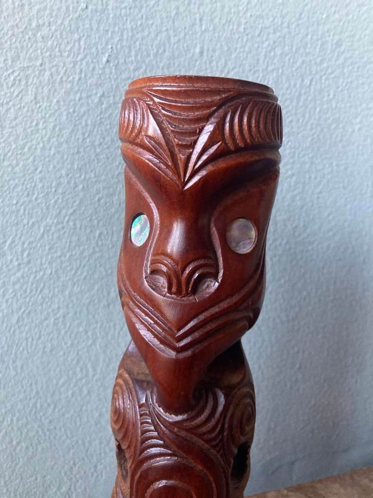 Maori houtsnijwerk, Antiek en Kunst, Ophalen of Verzenden