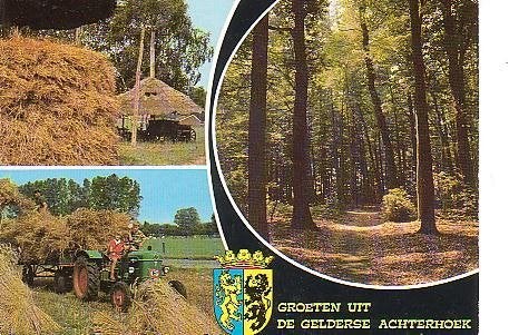 Ansichtkaart 	Achterhoek	3-luik, Verzenden, 1980 tot heden, Gelopen, Gelderland