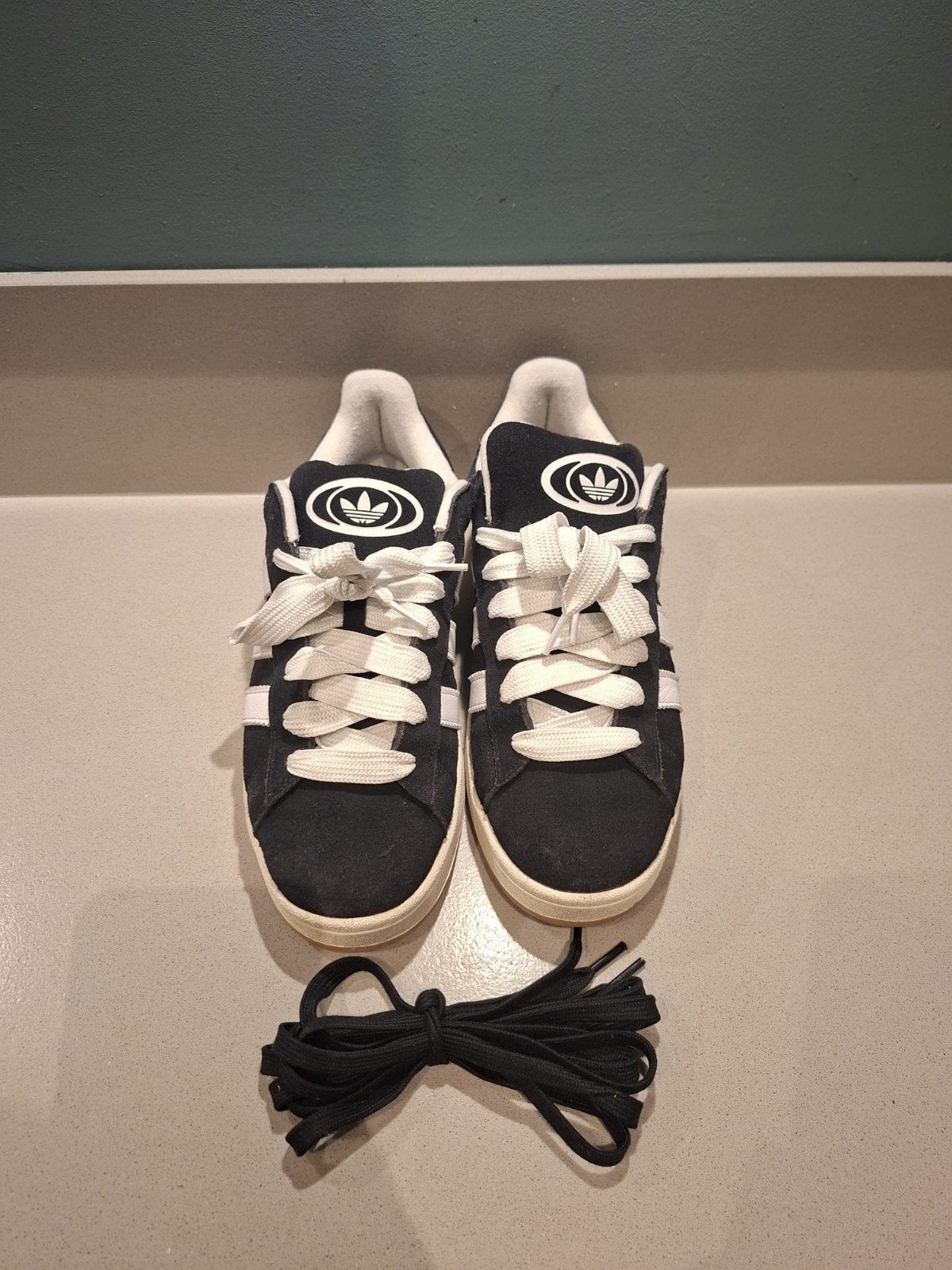 Adidas campus sneaker mt 45 1/3, Zwart, Ophalen of Verzenden, Adidas, Sneakers of Gympen