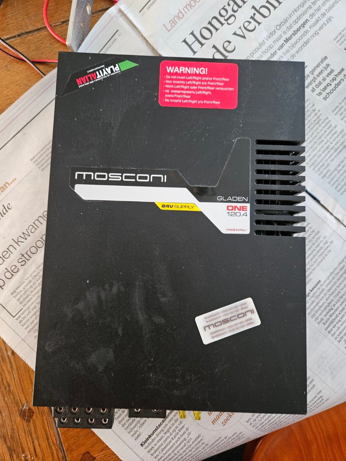 Mosconi Gladen One 120.4 (24V Supply) Versterker, Ophalen of Verzenden