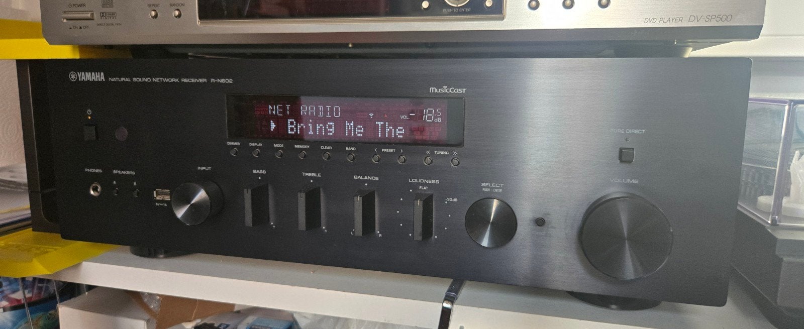 Yamaha R-N602 Stereo Receiver met netwerkfuncties, Audio, Tv en Foto, Ophalen, Zo goed als nieuw, Stereo, Yamaha