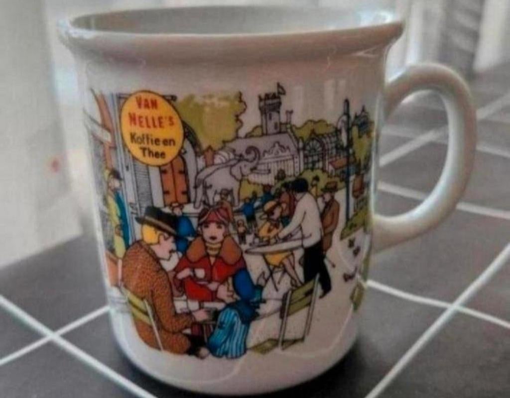Beker Kronester Bavaria met Van Nelle opdruk, Ophalen of Verzenden, Zo goed als nieuw, Overige stijlen, Kop(pen) en/of Schotel(s)