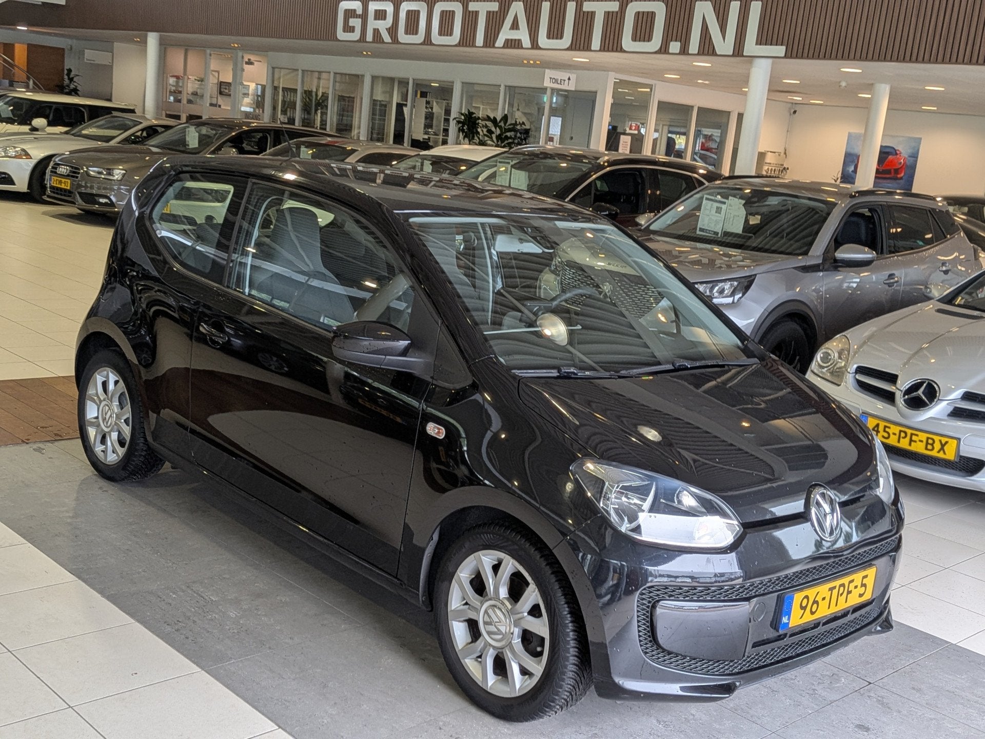 Volkswagen up! 1.0 take up! BlueMotion Airco, Stuurbekrachti, Auto's, Voorwielaandrijving, Euro 5, Stof, Gebruikt