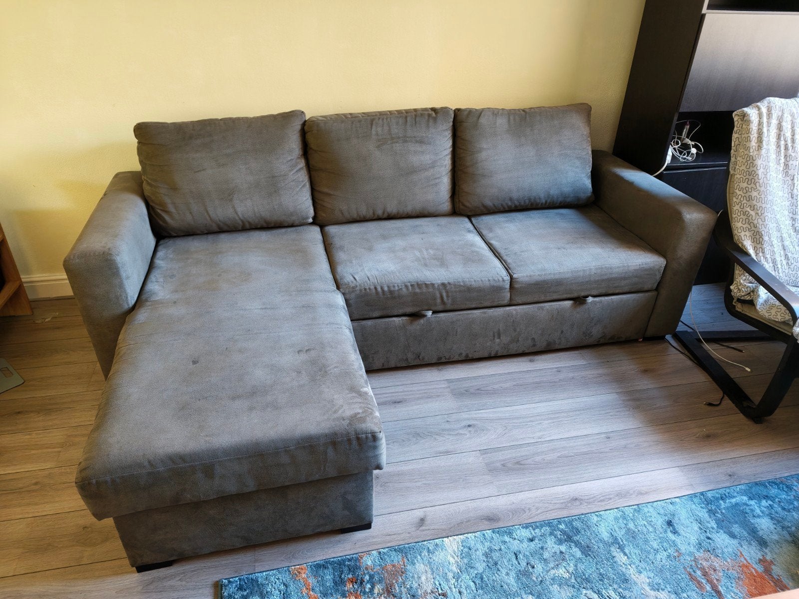 Hoek/Slaapbank (236x162x90cm bxdxh), Ophalen, 250 tot 300 cm, Gebruikt, 125 tot 150 cm