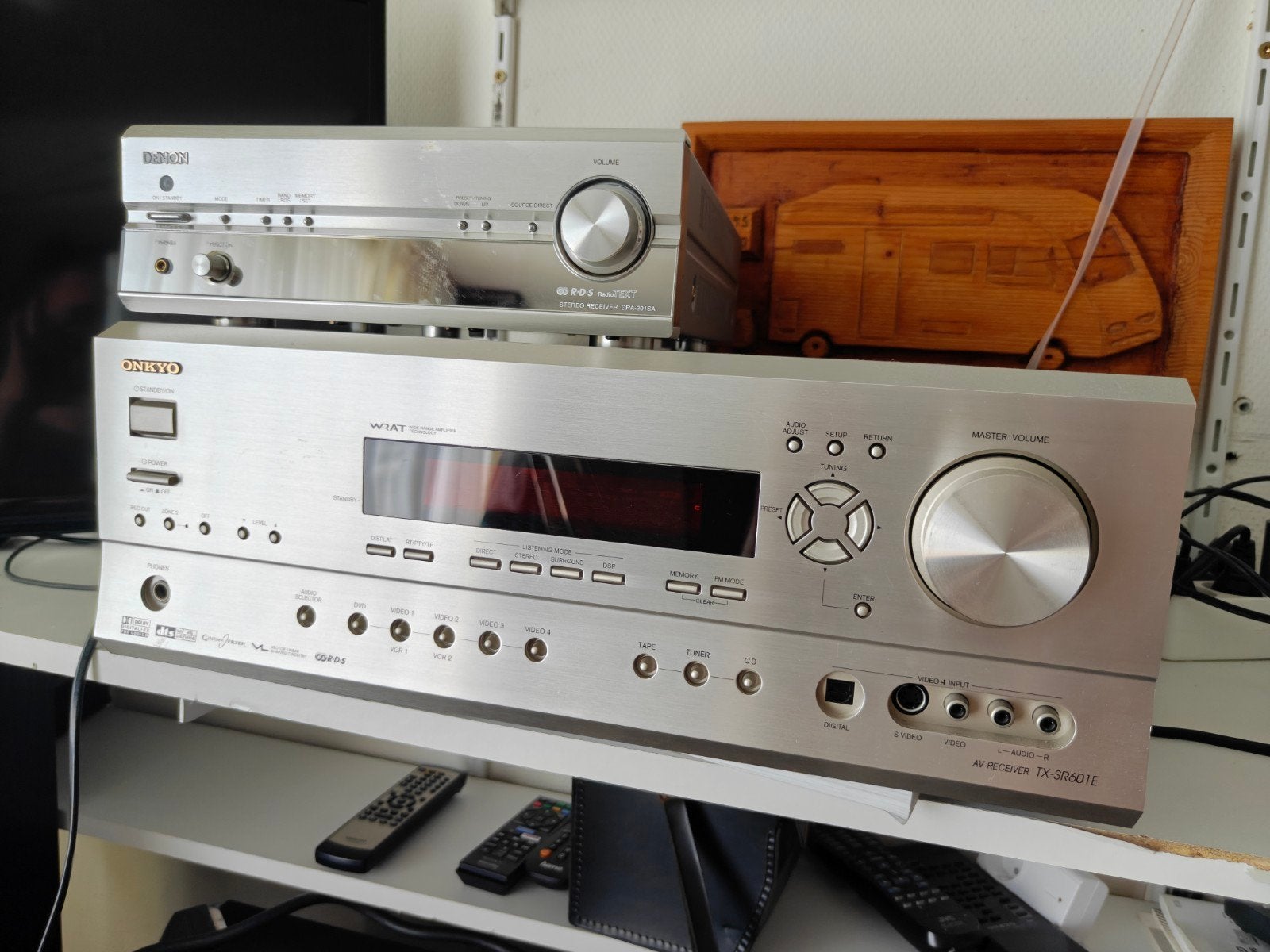 Onkyo TX-SR701E AV Receiver - Zilver, Ophalen, Gebruikt, 120 watt of meer, Onkyo