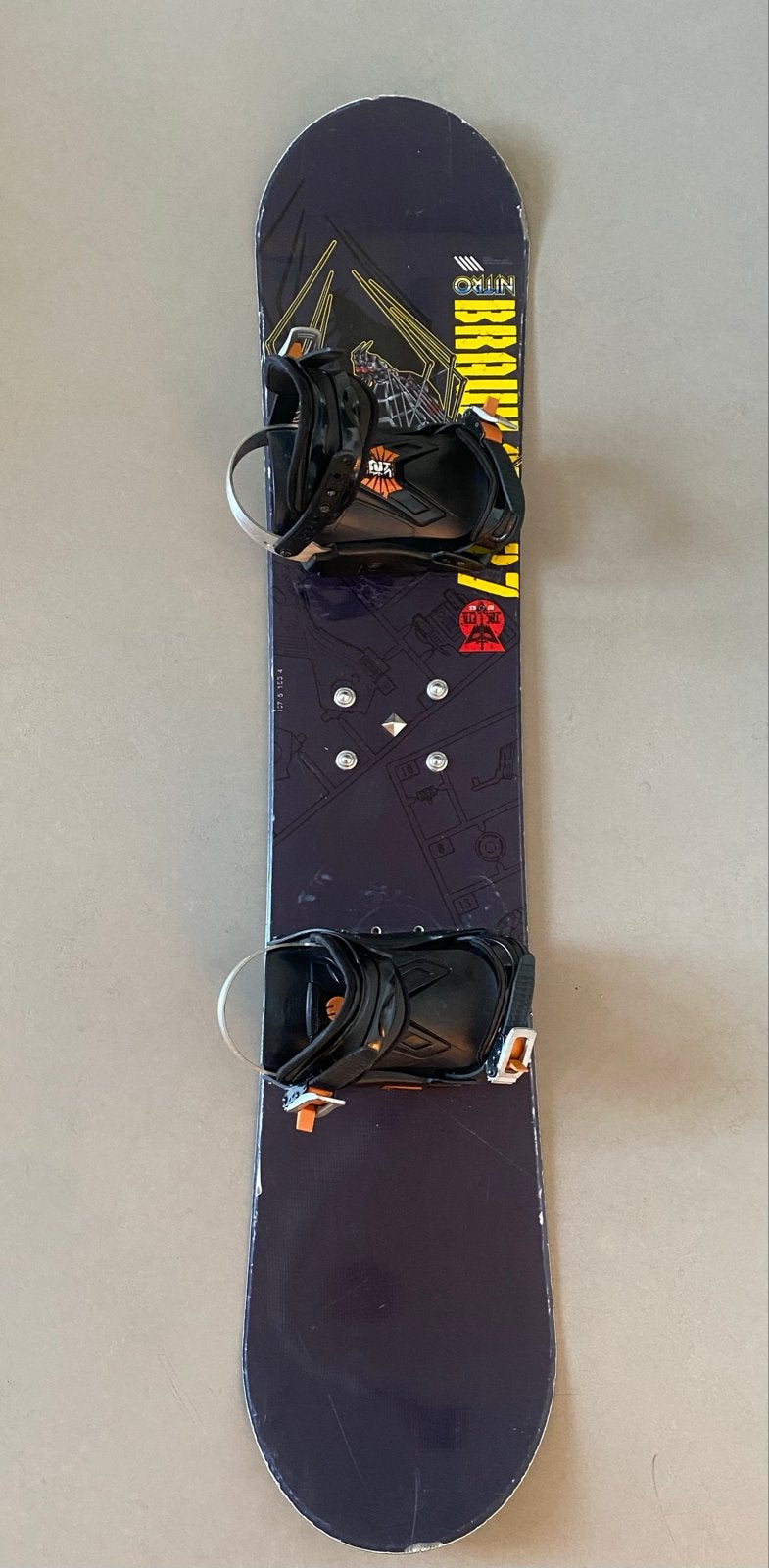 Nitro brawler Snowboard met bindingen 137, Ophalen, Gebruikt, Overige typen