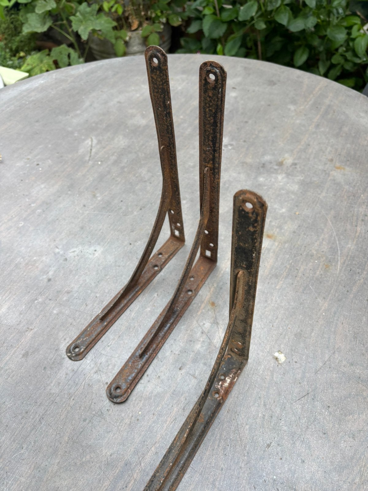 Retro vintage plankendragers 3, Huis en Inrichting, Woonaccessoires | Wandplanken en Boekenplanken, Ophalen, Gebruikt