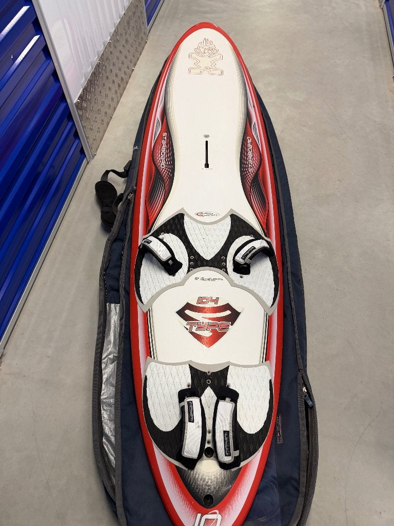 Starboard S-Type 104 inclusief boardbag, zeilen, masten, Watersport en Boten, Windsurfen, Ophalen, Minder dan 250 cm, Zo goed als nieuw