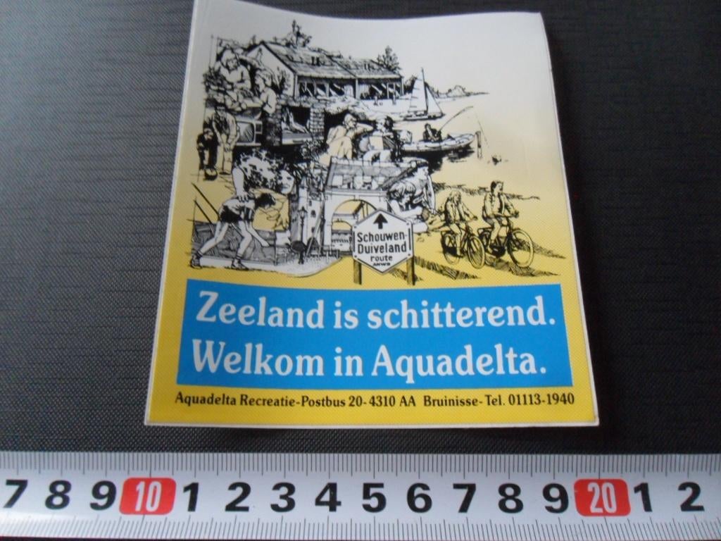 sticker Bruinisse Zeeland is schttterend Welkon in Aquadelta, Verzamelen, Stickers, Zo goed als nieuw, Ophalen