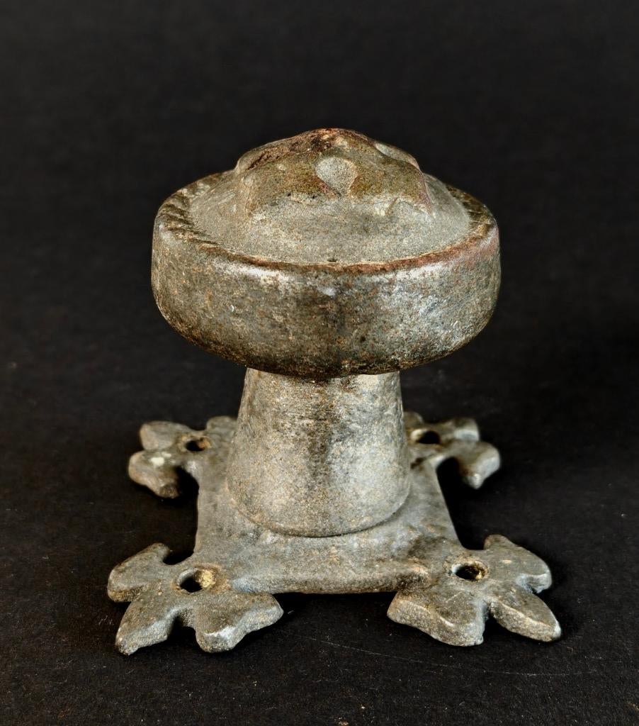 Antieke gietijzeren deurknop., Antiek en Kunst, Ophalen of Verzenden