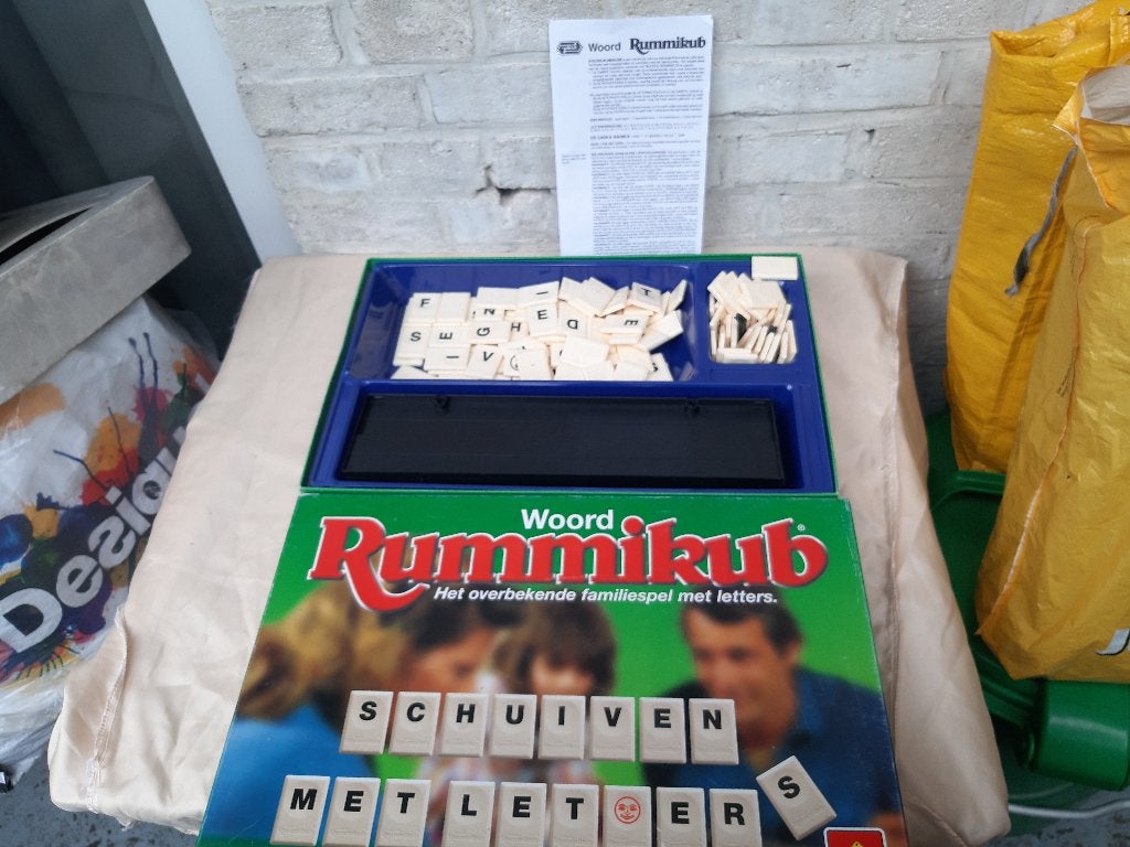 Rummikub woord, van Goliath, compleet, in zeer nette staat, Een of twee spelers, Ophalen, Zo goed als nieuw, Reisspel