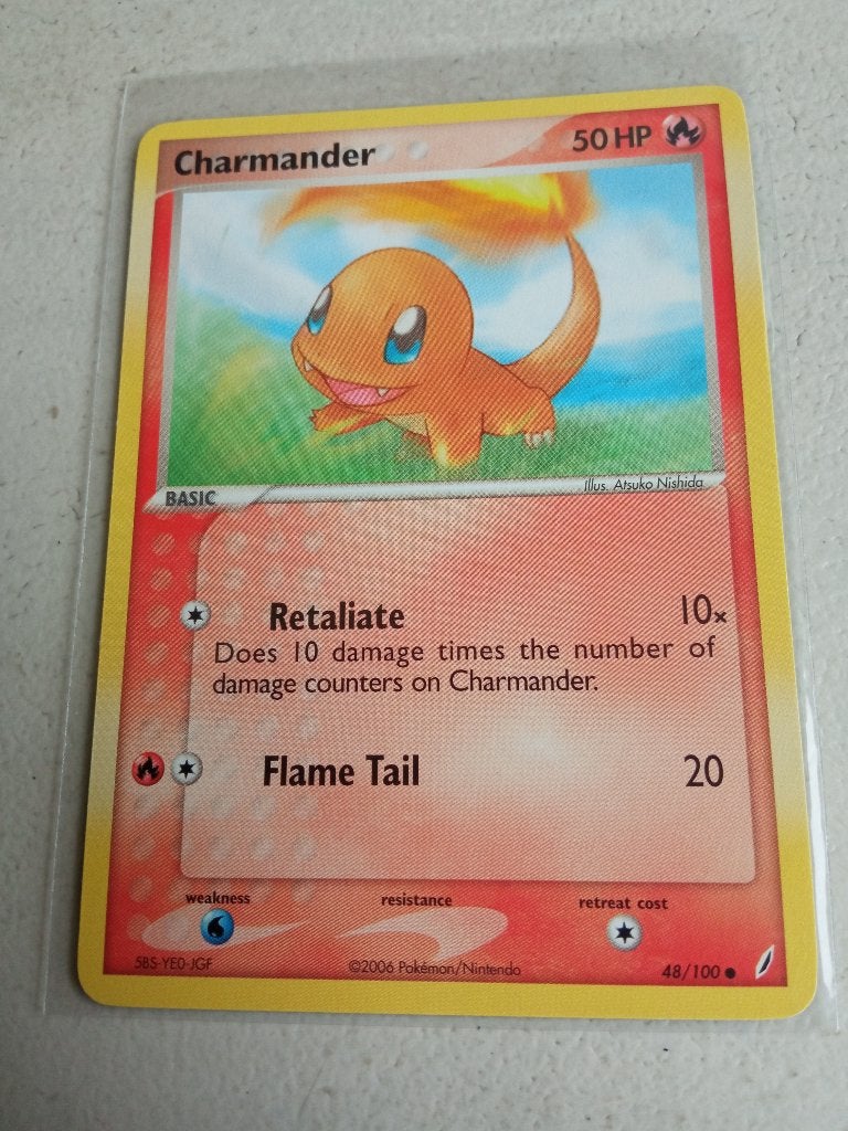 Charmander 48/100 - Crystal Guardians., Ophalen of Verzenden, Zo goed als nieuw, Losse kaart