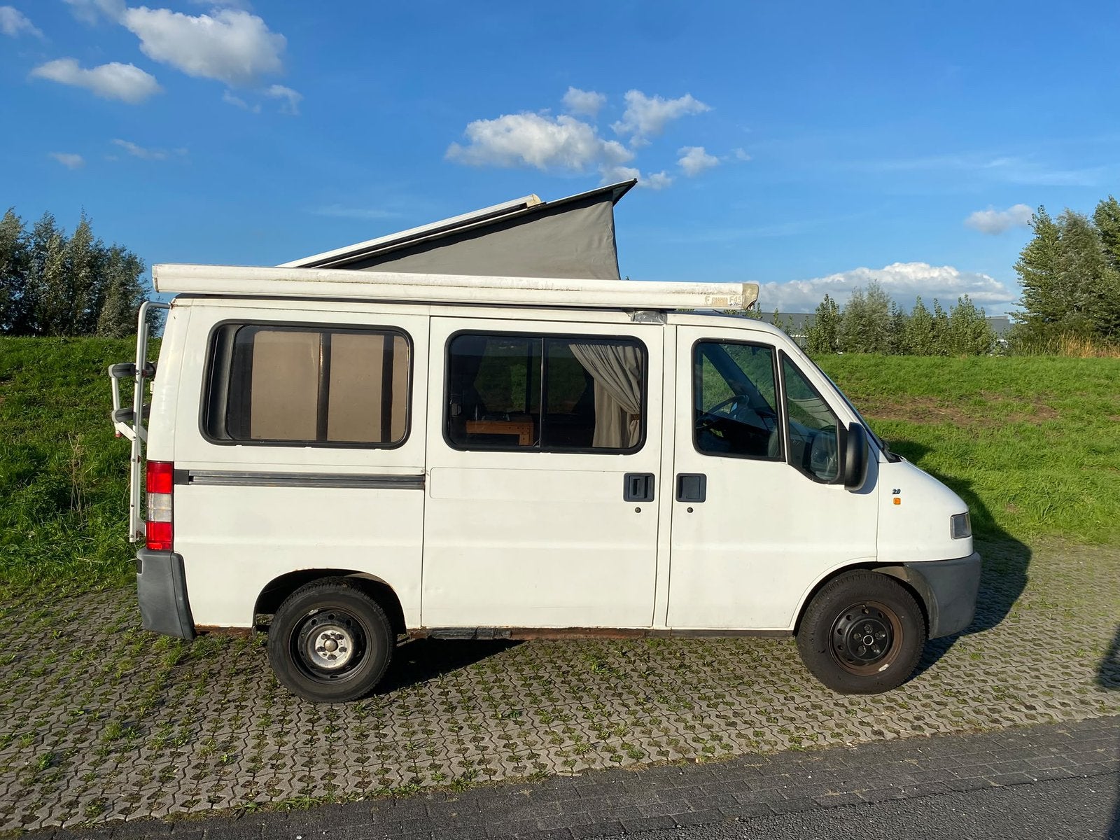 Fiat Ducato camperbus 2.0 benzine, Chemisch toilet, Fiat, Tot en met 2, 7 tot 12 maanden geleden
