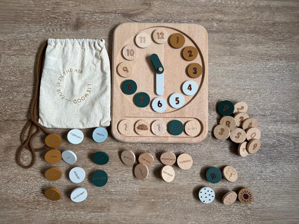 Liewood leren klok kijken hout, Ophalen of Verzenden, Nieuw, Ontdekken
