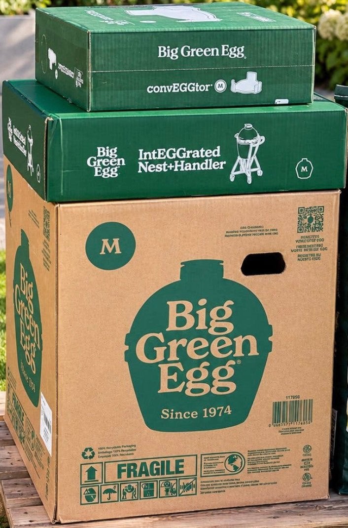 Big Green Egg Medium + Nest Handler + ConvEGGtor Nieuw !, Ophalen, Nieuw, Big Green Egg, Met accessoires