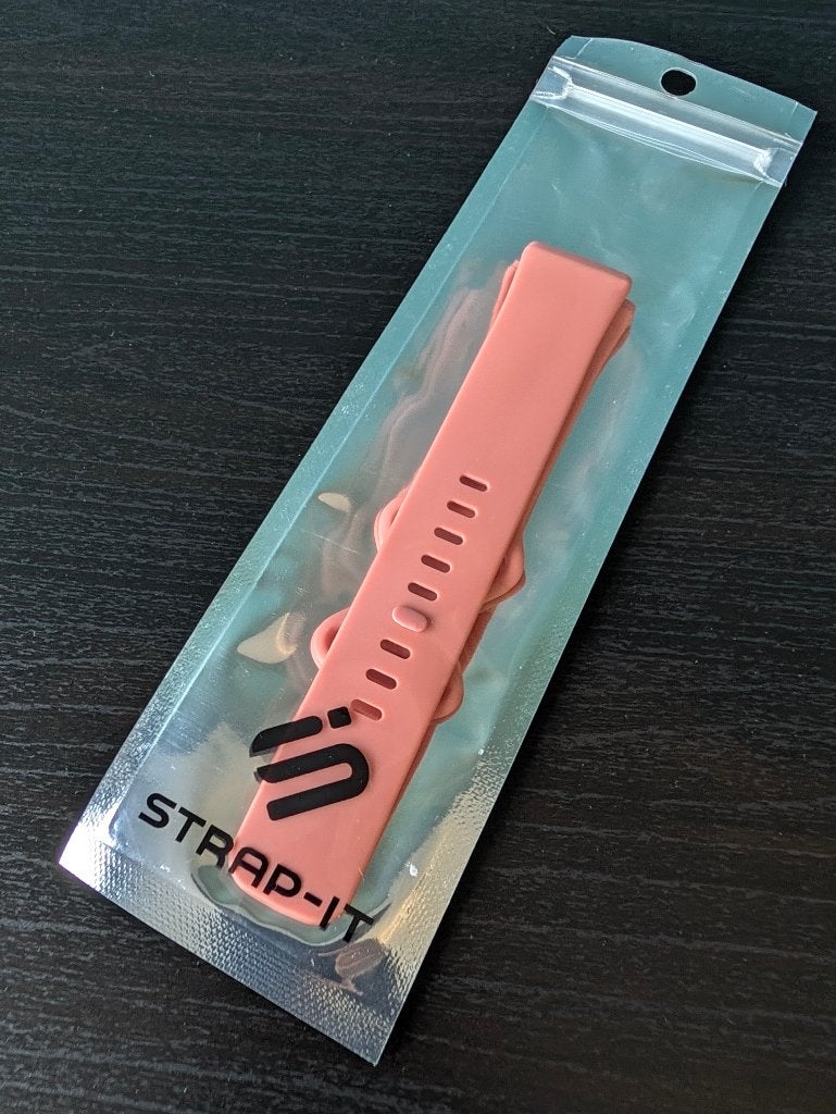 STRAP-IT siliconen bandje (Roze) - Fitbit Versa 3 / Sense, Ophalen of Verzenden, Nieuw, Roze, Android