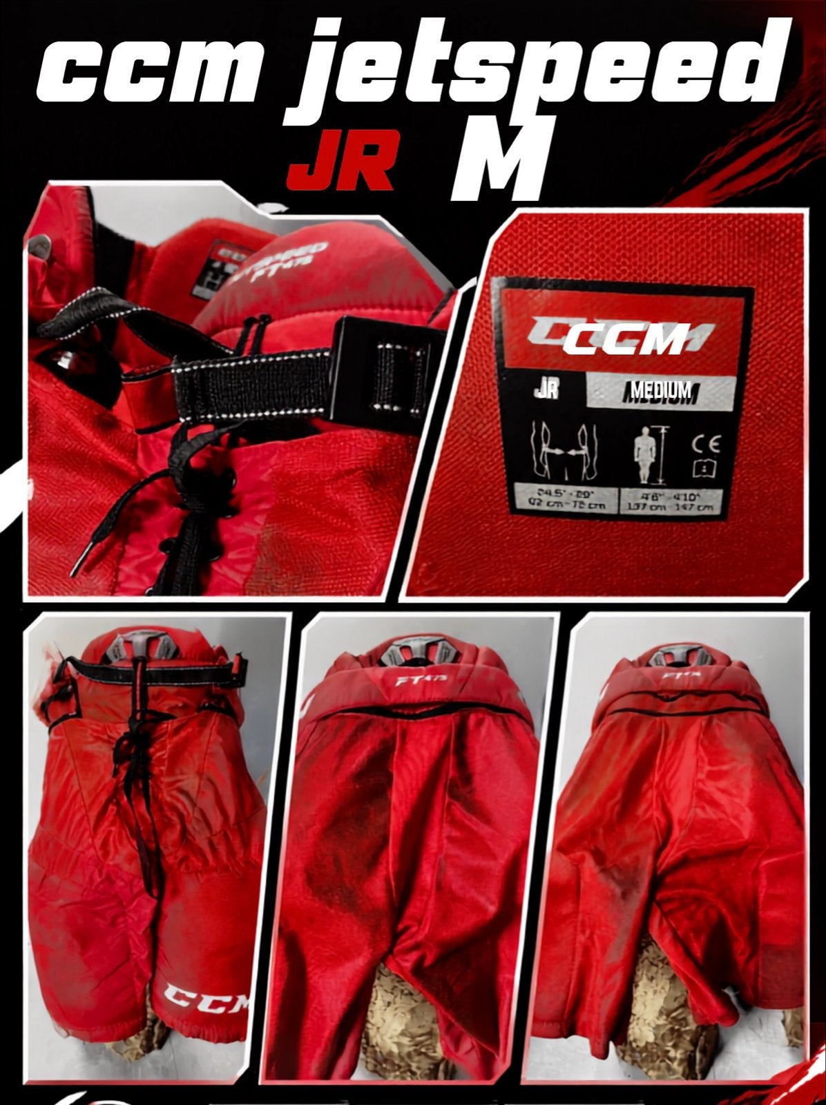 CCM Speedjet Junior IJshockeybroek Maat M, Sport en Fitness, IJshockey, Ophalen of Verzenden, Gebruikt, Kleding