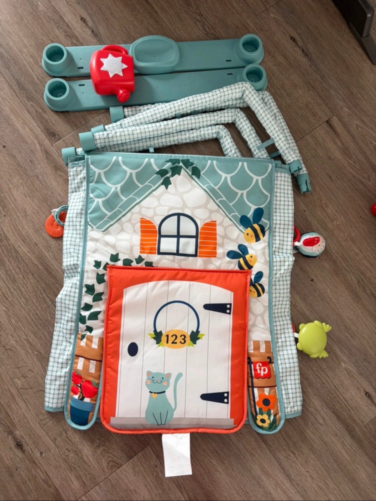 Fisher-Price 3-in-1 Kruipen en Spelen Activiteitenspeelmat, Ophalen, Nieuw, Babygym, Met licht
