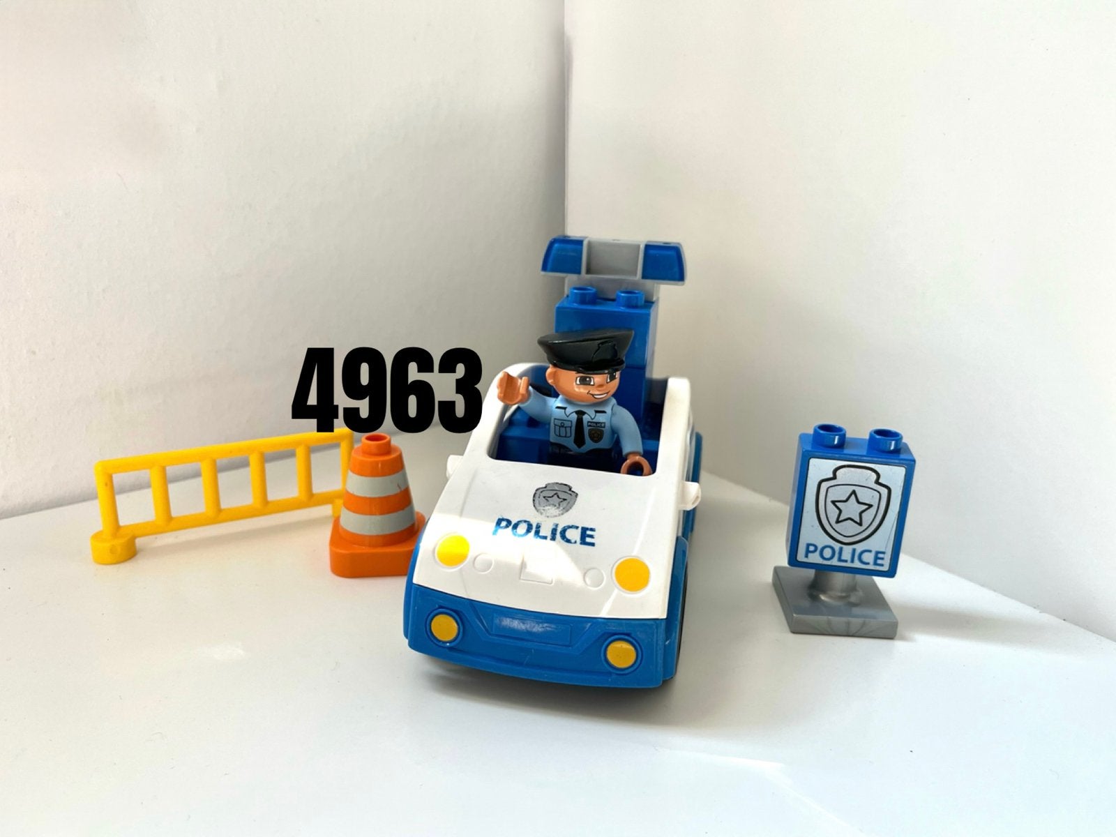 Lego Duplo 4963 - Politiepatrouille, Ophalen of Verzenden, Gebruikt, Duplo