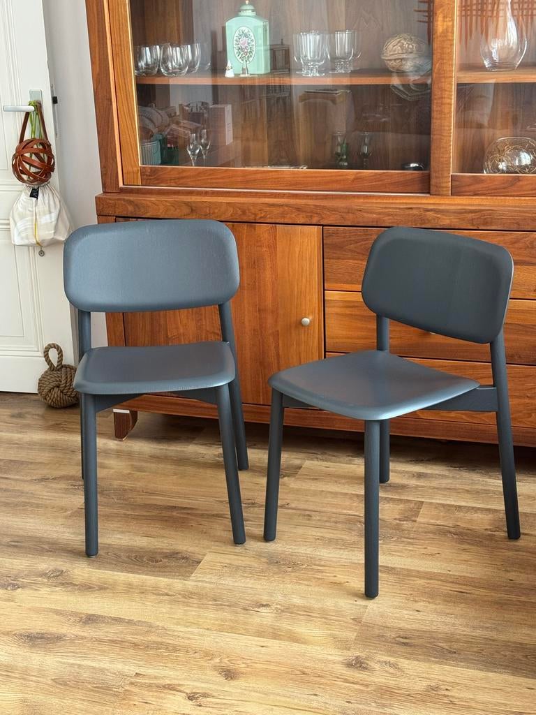 HAY Soft Edge 60 Stoelen - Stijlvol en Comfortabel, Huis en Inrichting, Ophalen, Twee, Zwart, Zo goed als nieuw