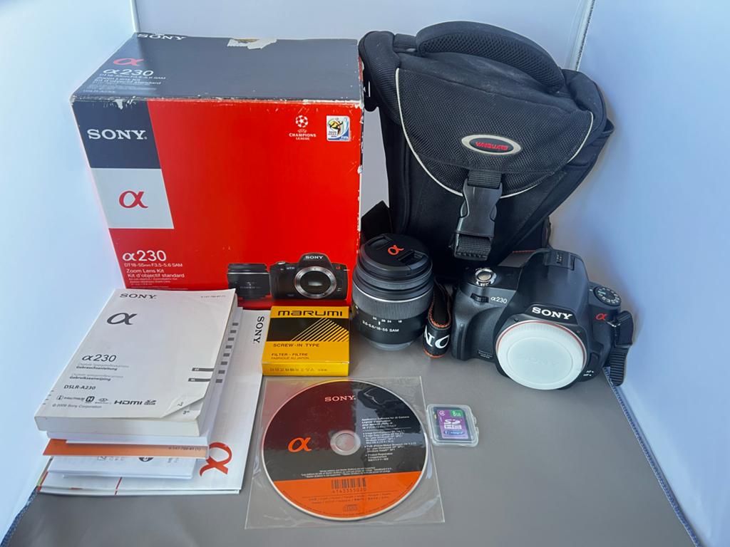Sony Alpha a230 DSLR Camera Kit met 18-55mm lens, Audio, Tv en Foto, Fotocamera's Digitaal, Spiegelreflex, Ophalen of Verzenden