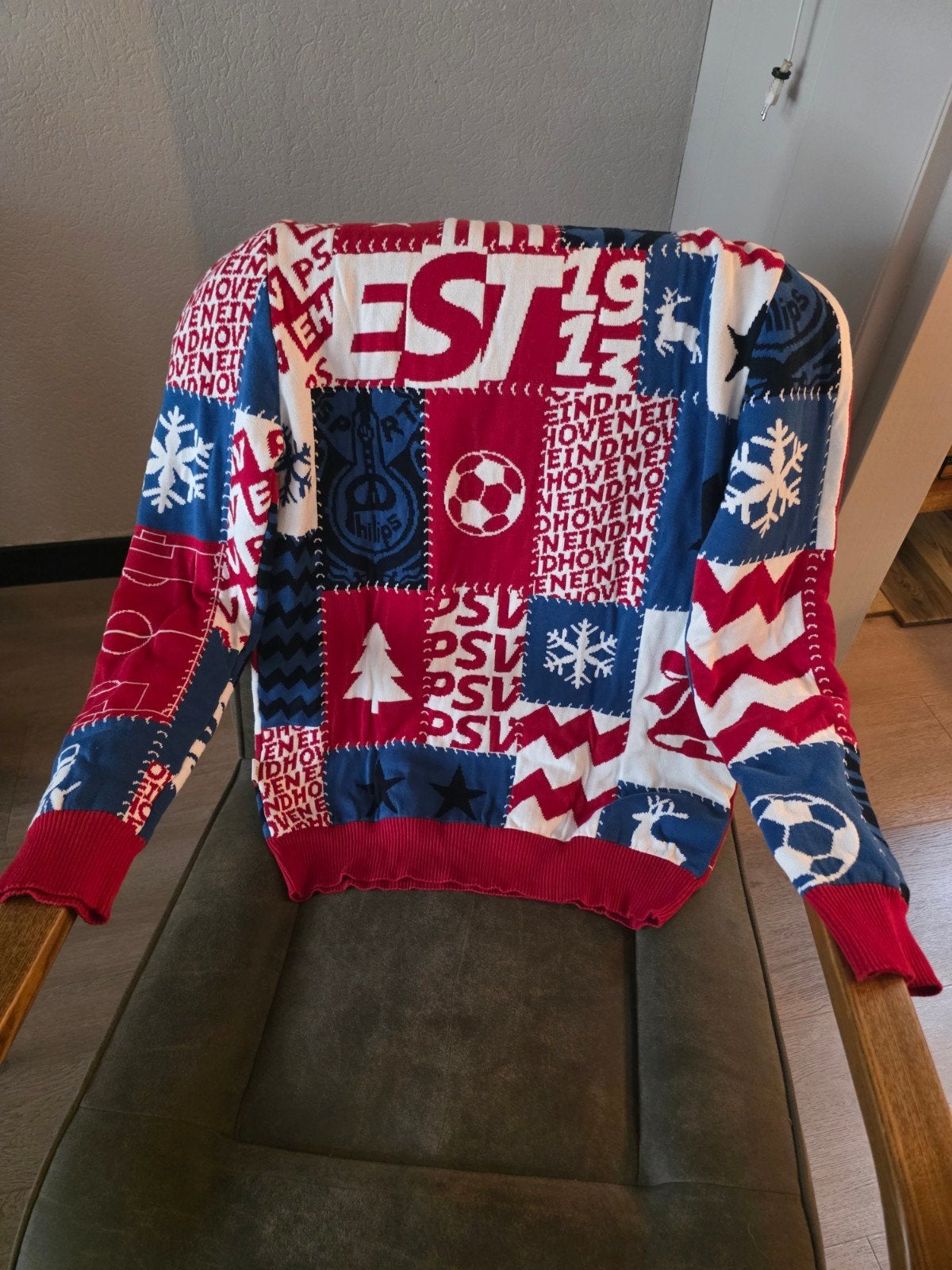 PSV Kersttrui XL - Nieuw met kaartjes, Meerkleurig, Ophalen of Verzenden, PSV, Maat 56/58 (XL)