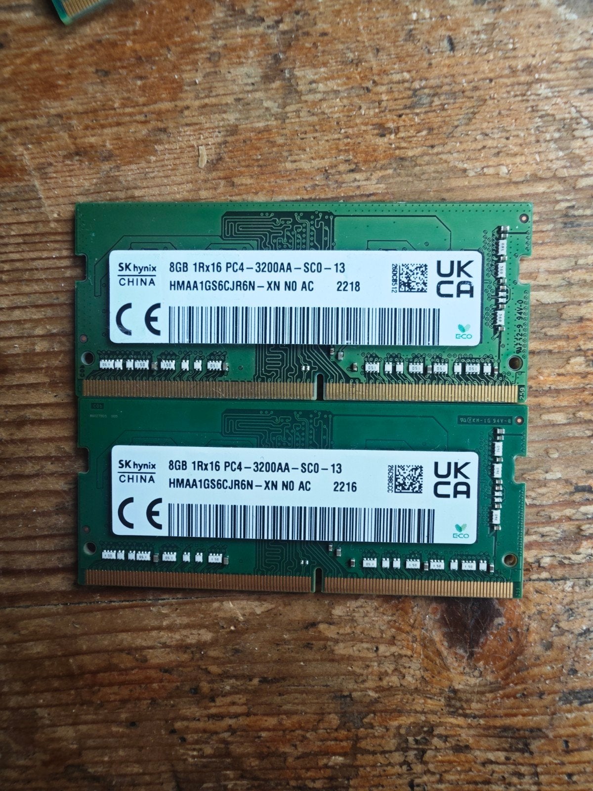 2x 8GB 3200MHz SODIMM Hynix DDR4 RAM voor Laptop, Computers en Software, RAM geheugen, ., DDR4, Ophalen of Verzenden, Zo goed als nieuw